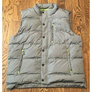 Orvis Essex Down Quilted Vest Mens Large Gray